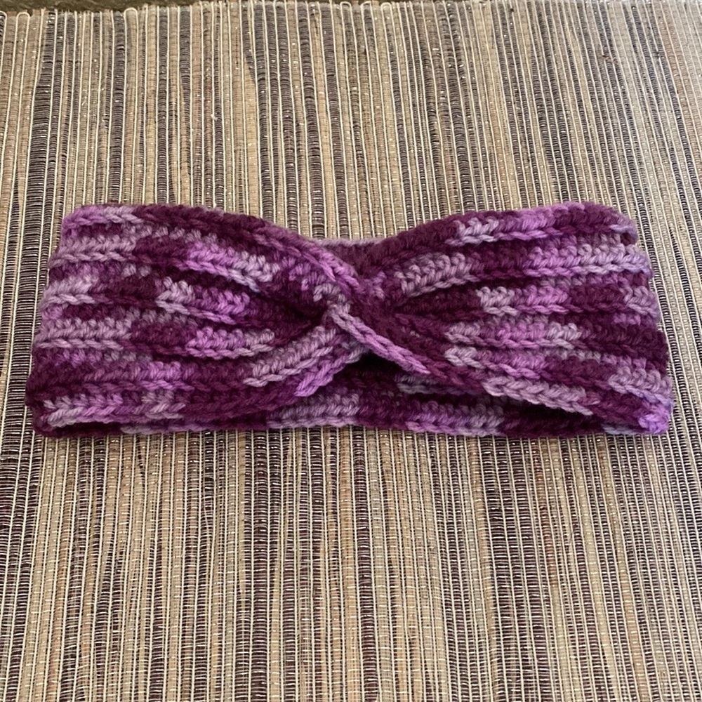 Crochet Twisted Headband/Ear-warmer